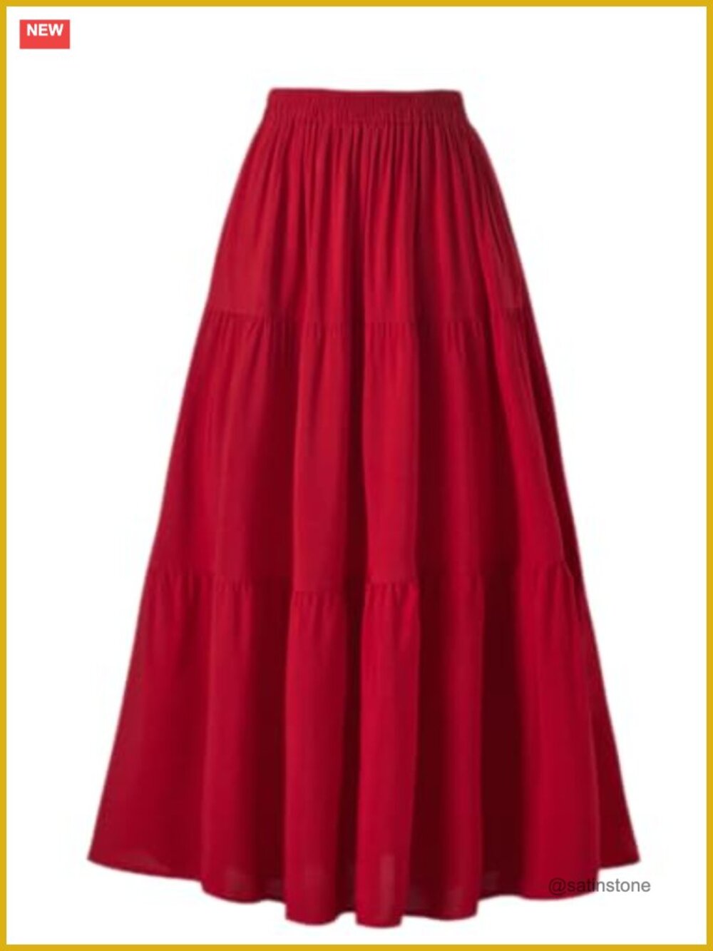OSTOO Womens Summer Long Flowy Renaissance Skirt
